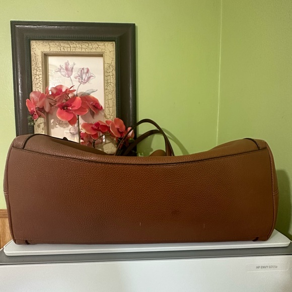 🐎💋 COACH EDIE 💋🐎 LEATHER SHOULDER BAG SADDLE BROWN TAN GOLD HARDWARE HOBO - Picture 12 of 15